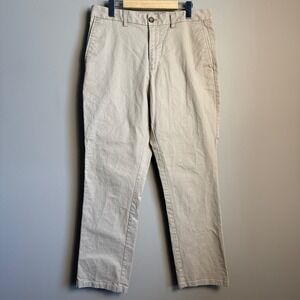 Old Navy Mens Khaki Straight Built-In Flex Chino Pants Tag: 33 Casual Office